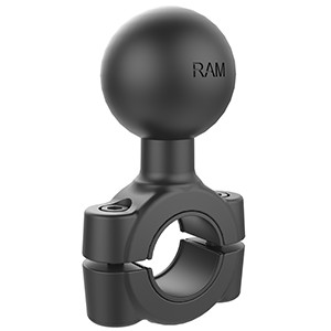 RAM MOUNT TORQUE 3/4", 1" DIAMETER HANDLEBAR/RAIL BASE WITH C SIZE 1.5" BALL