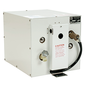 WHALE SEAWARD 6 GALLON HOT WATER HEATER, WHITE EPOXY, 120V, 1500W