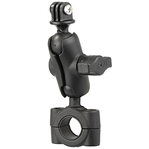 RAM MOUNT RAM TORQUE 3/4", 1" DIAMETER HANDLEBAR/RAIL BASE WITH 1" BALL, SHORT ARM AND GOPRO/ACTION CAMERA MOUNT