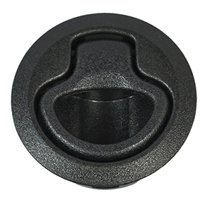 SOUTHCO FLUSH PULL LATCH, PUSH TO CLOSE, MEDIUM, BLACK