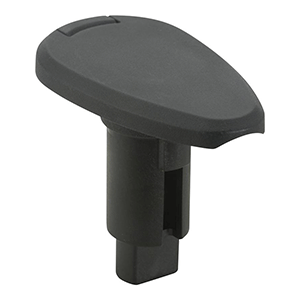 ATTWOOD LIGHTARMOR PLUG-IN BASE, 2 PIN, BLACK, TEARDROP