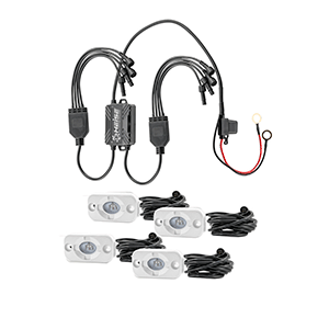 HEISE RBG ACCENT LIGHT KIT, 4 PACK