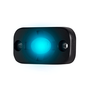 HEISE AUXILIARY ACCENT LIGHTING POD, 1.5" X 3", BLACK/BLUE