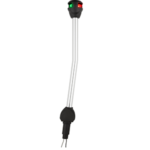 ATTWOOD LIGHTARMOR BI-COLOR NAVIGATION POLE LIGHT, ANGLED, 14"