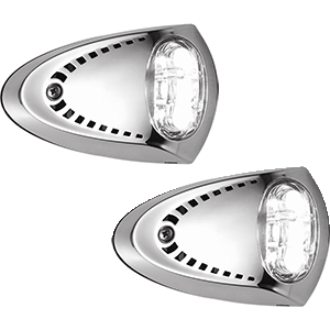 ATTWOOD LED DOCKING LIGHTS, SS, WHITE LED, PAIR