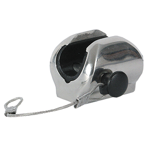 TACO FLAT DECK HINGE W/PIN & LANYARD, FITS 7/8" TUBE