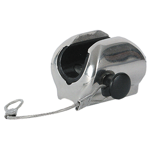TACO CONCAVE DECK HINGE W/PIN & LANYARD, FITS 7/8" TUBE