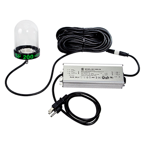 HYDRO GLOW LED UNDERWATER DOCK LIGHT, 200W, 50' CORD, GREEN