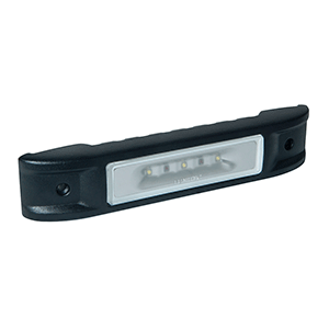 LUMITEC IBIZA LED ENGINE ROOM LIGHT, NON-DIMMING WHITE, BLACK FINISH