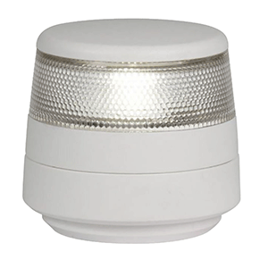 HELLA MARINE NAVILED 360 COMPACT ALL ROUND WHITE NAVIGATION LAMP, 2NM, FIXED MOUNT, WHITE BASE