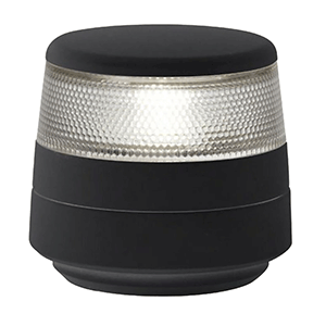 HELLA MARINE NAVILED 360 COMPACT ALL ROUND WHITE NAVIGATION LAMP, 2NM, FIXED MOUNT, BLACK BASE