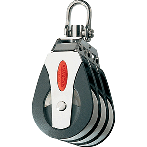 RONSTAN SERIES 40 ALL PURPOSE BLOCK, TRIPLE, SWIVEL HEAD