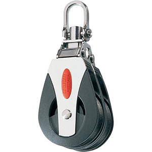 RONSTAN SERIES 40 BALL BEARING BLOCK, DOUBLE, SWIVEL HEAD