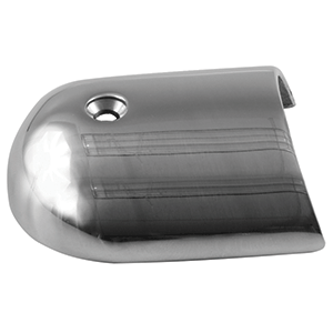 TACO RUB RAIL END CAP, 1-7/8", STAINLESS STEEL