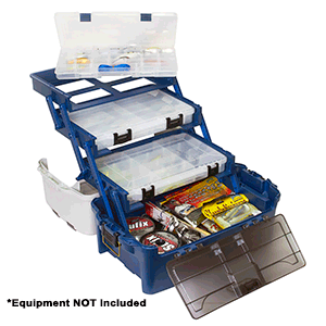 PLANO HYBRID HIP 3-STOWAWAY TACKLE BOX 3700, BLUE