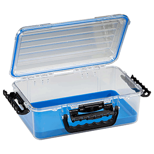 PLANO GUIDE SERIES WATERPROOF CASE 3700, BLUE/CLEAR