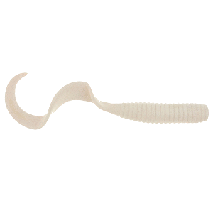 BERKLEY GULP! 6" GRUB, GRUB WHITE