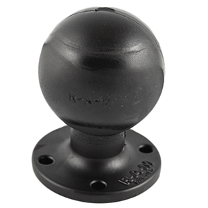 RAM MOUNT D SIZE 2.25" BALL ON ROUND PLATE W/AMPS HOLE PATTERN