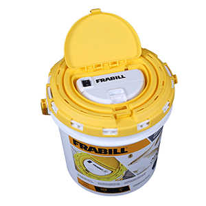 FRABILL DUAL FISH BAIT BUCKET W/AERATOR BUILT-IN