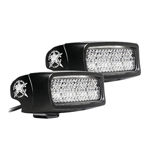 RIGID INDUSTRIES SR-Q PRO BACK UP LIGHT KIT, SURFACE MOUNT DIFFUSED, PAIR, BLACK
