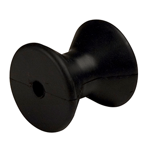 CE SMITH BOW ROLLER, BLACK, 3" DIAMETER, 3-1/8"W, 1/2" ID