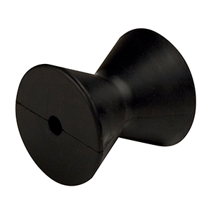 CE SMITH BOW ROLLER, BLACK, 4" DIAMETER, 3-3/4"W, 1/2" ID