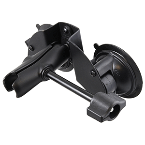 RAM MOUNT DUAL SUCTION CUP BASE W/MEDIUM LENGTH ARM & RETENTION KNOB