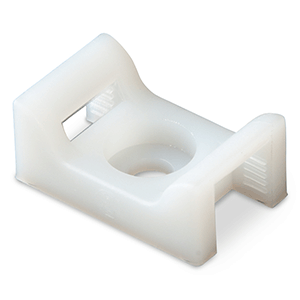ANCOR CABLE TIE MOUNT, NATURAL, #8 SCREW, 100 PIECES PER BAG