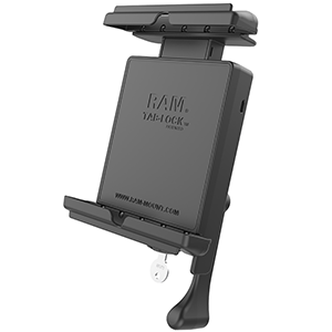 RAM MOUNT TAB-LOCK LOCKING CRADLE F/APPLE IPAD MINI 1-3 W/CASE, SKIN & SLEEVE