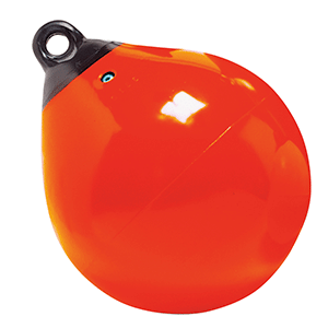 TAYLOR MADE 21" TUFF END INFLATABLE VINYL BUOY, ORANGE