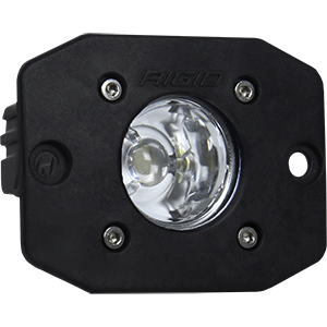 RIGID INDUSTRIES IGNITE FLUSH MOUNT FLOOD, SINGLE, BLACK