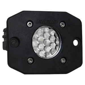 RIGID INDUSTRIES IGNITE FLUSH MOUNT DIFFUSED, SINGLE, BLACK
