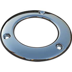 MATE SERIES STAINLESS STEEL CAP F/ROUND PLASTIC ROD HOLDERS