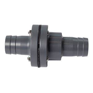 FATSAC 1-1/8" BARBED IN-LINE CHECK VALVE W/O-RINGS F/AUTO BALLAST SYSTEM