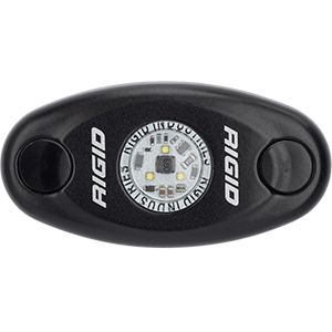 RIGID INDUSTRIES A-SERIES BLACK LOW POWER LED LIGHT, SINGLE, AMBER