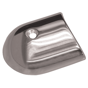 TACO POLISHED STAINLESS STEEL 2-19/64'' RUB RAIL END CAP