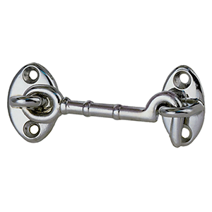 PERKO CHROME PLATED BRONZE CABIN DOOR HOOK, 3"