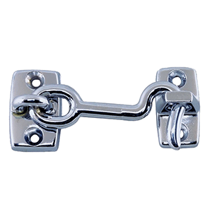 PERKO CHROME PLATED ZINC CABIN DOOR HOOK, 3"