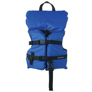 ONYX NYLON GENERAL PURPOSE LIFE JACKET, INFANT/CHILD UNDER 50LBS, BLUE
