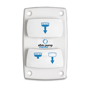 ALBIN GROUP MARINE CONTROL SILENT ELECTRIC TOILET ROCKER SWITCH
