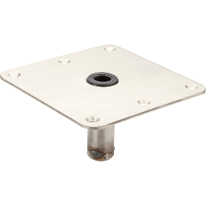 ATTWOOD SWIVL-EZE 7X7 LOCK'N-PIN ZINC PLATED STEEL 3/4" PIN BASE