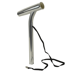 CE SMITH OUTRIGGER ROD HOLDER W/LINER & STRAP, ALUMINUM