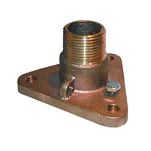 GROCO 3/4" BRONZE NPS TO NPT FLANGE ADAPTER