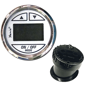 FARIA CHESAPEAKE WHITE SS 2" DEPTH SOUNDER W/IN-HULL TRANSDUCER