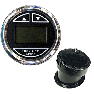 FARIA CHESAPEAKE BLACK 2" DEPTH SOUNDER W/IN-HULL TRANSDUCER