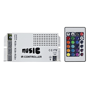 HEISE SOUND ACTIVATED RGB CONTROLLER W/IR REMOTE