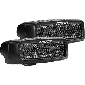 RIGID INDUSTRIES SR-Q SERIES PRO SPOT DIFFUSED MIDNIGHT SURFACE MOUNT, PAIR