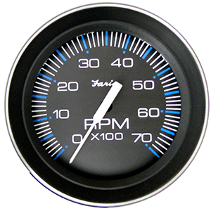FARIA CORAL 4" TACHOMETER (7000 RPM) (ALL OUTBOARD)