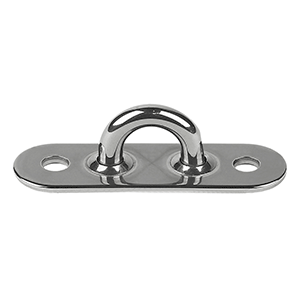 SCHAEFER STAINLESS STEEL WELDED PAD EYE, 2"L X 5/8"W
