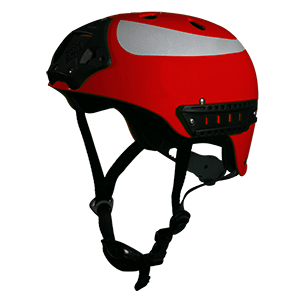 FIRST WATCH FIRST RESPONDER WATER HELMET, SMALL/MEDIUM, RED